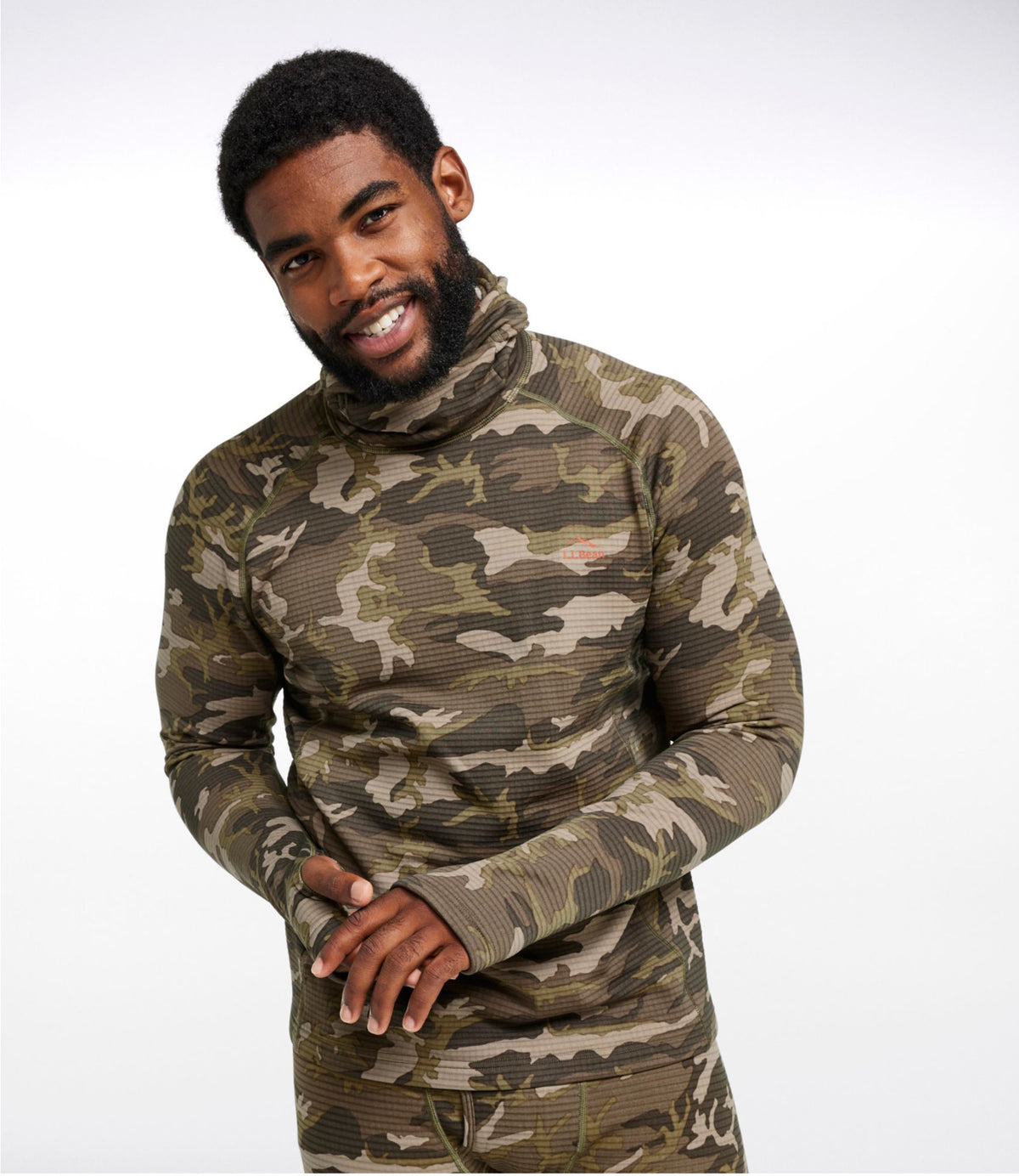 Men's L.L.Bean Heavyweight Base Layer Hoodie, Print