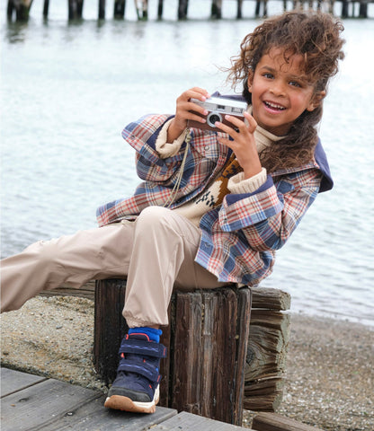 Kids' Fleece-Lined Flannel Shirt, Hooded Plaid