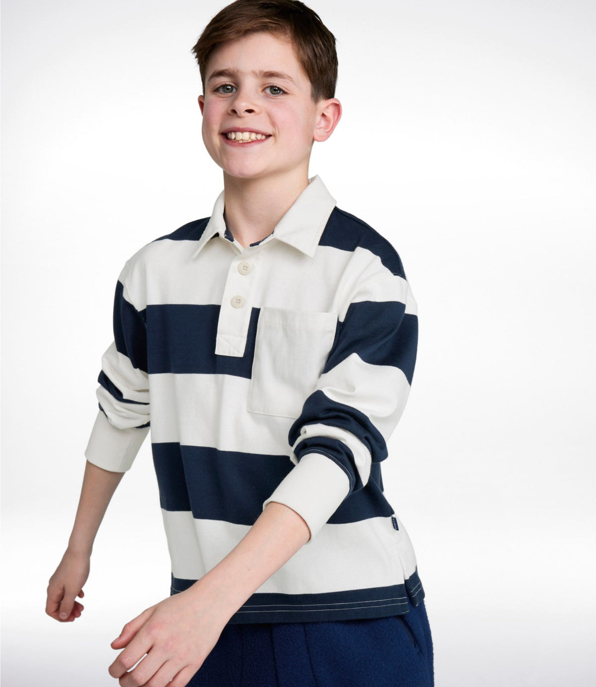 Kids' Striped Rugby Shirt