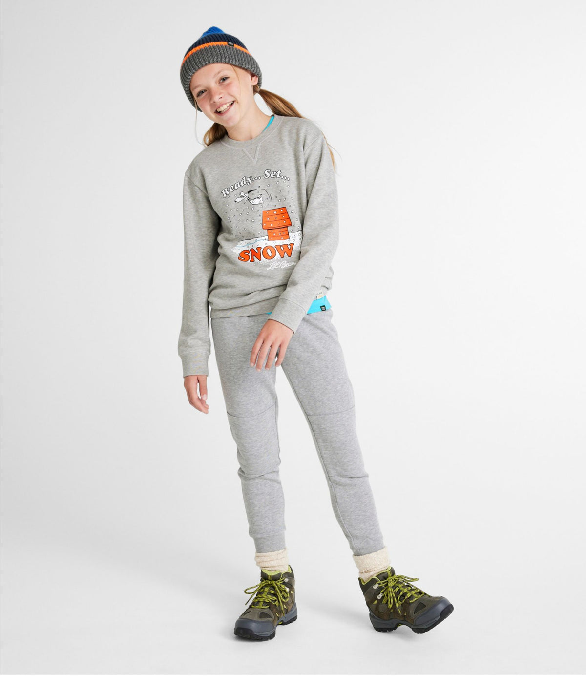Kids' L.L.Bean x Peanuts Crew Sweatshirt