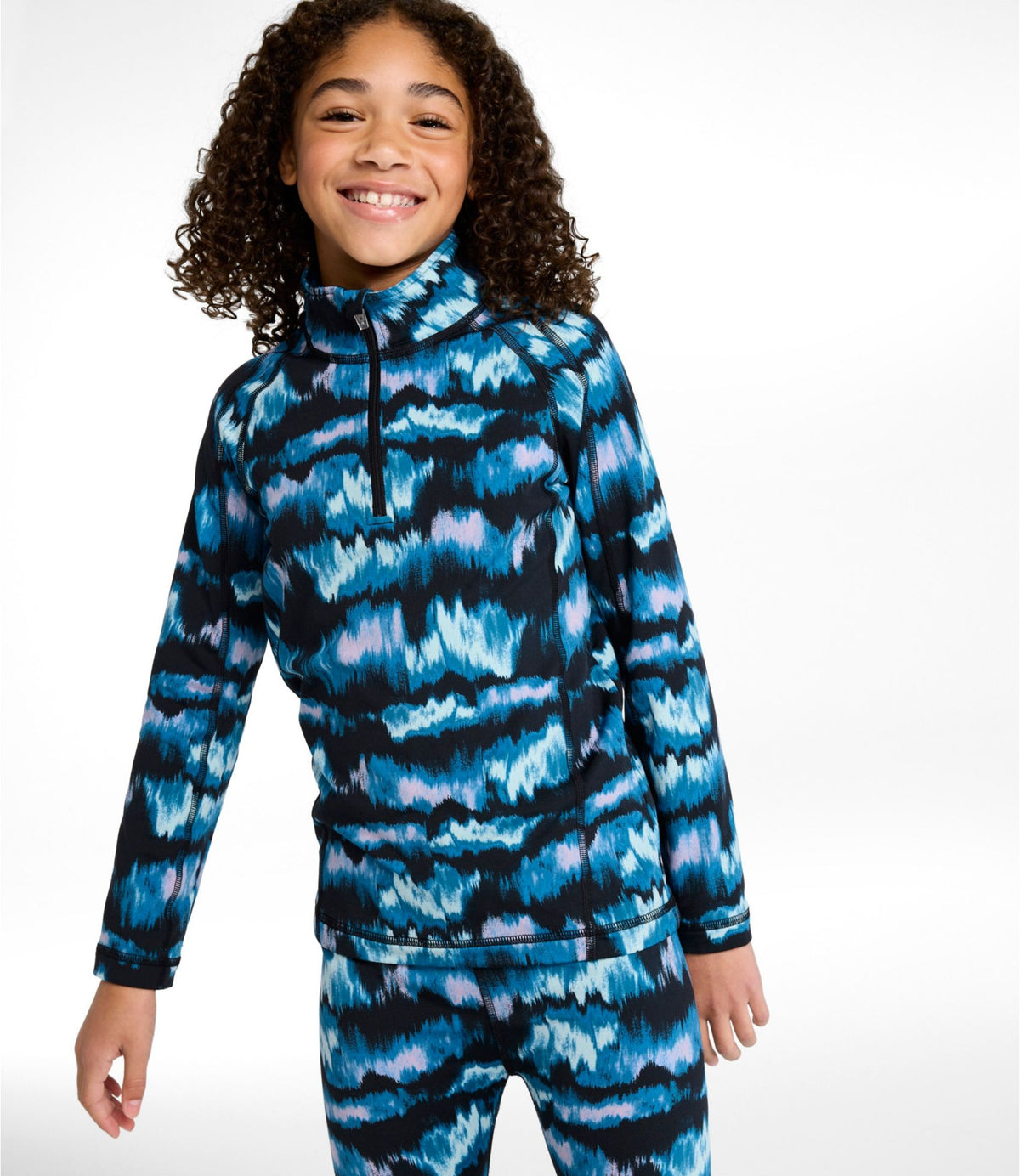Little Kids' Wicked Warm Long Underwear, Expedition-Weight Print Top