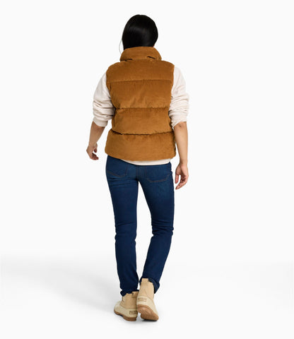 Women's Mountain Classic Down Vest, Cropped Corduroy