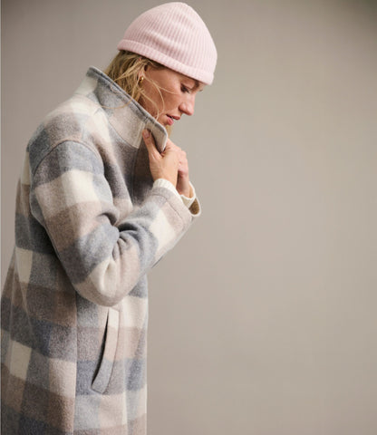Women's Bean's Boiled Wool Coat, Plaid