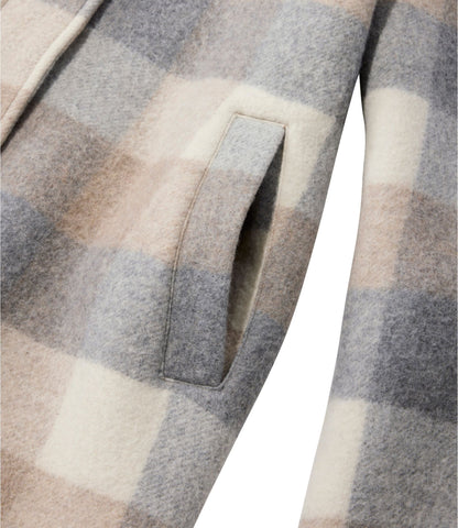 Women's Bean's Boiled Wool Coat, Plaid