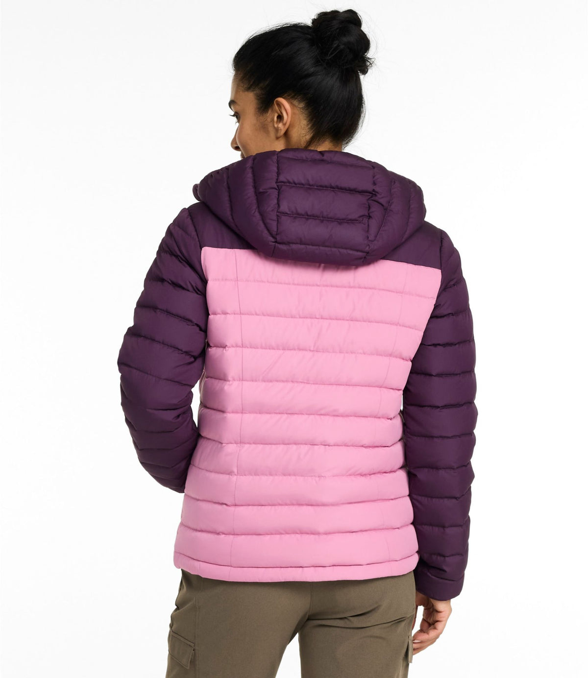 Women's Access Down Hooded Puffer, Colorblock