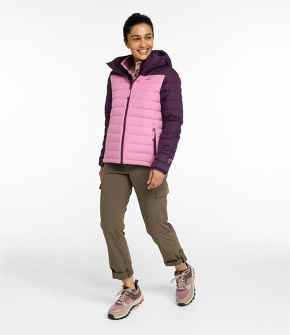 Women's Access Down Hooded Puffer, Colorblock