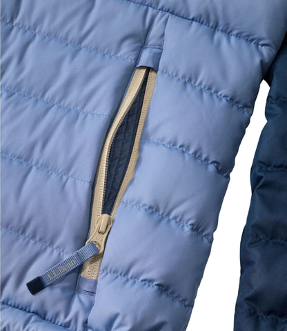 Women's Access Down Hooded Puffer, Colorblock