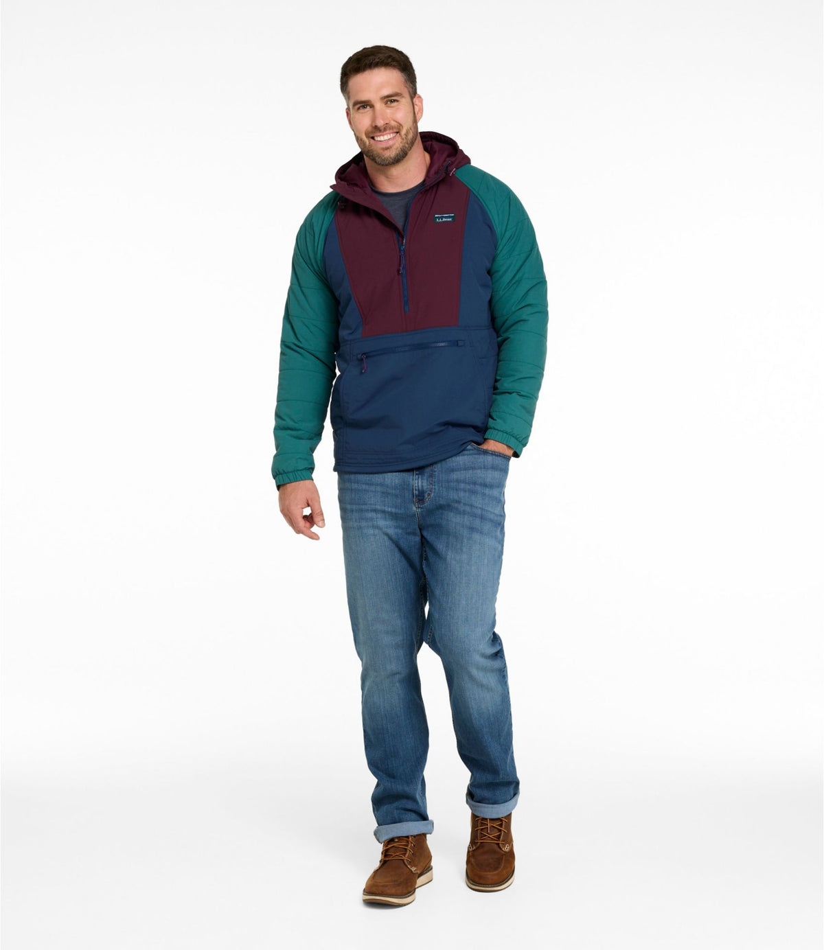 Men's Mountain Classic Insulated Anorak, Colorblock