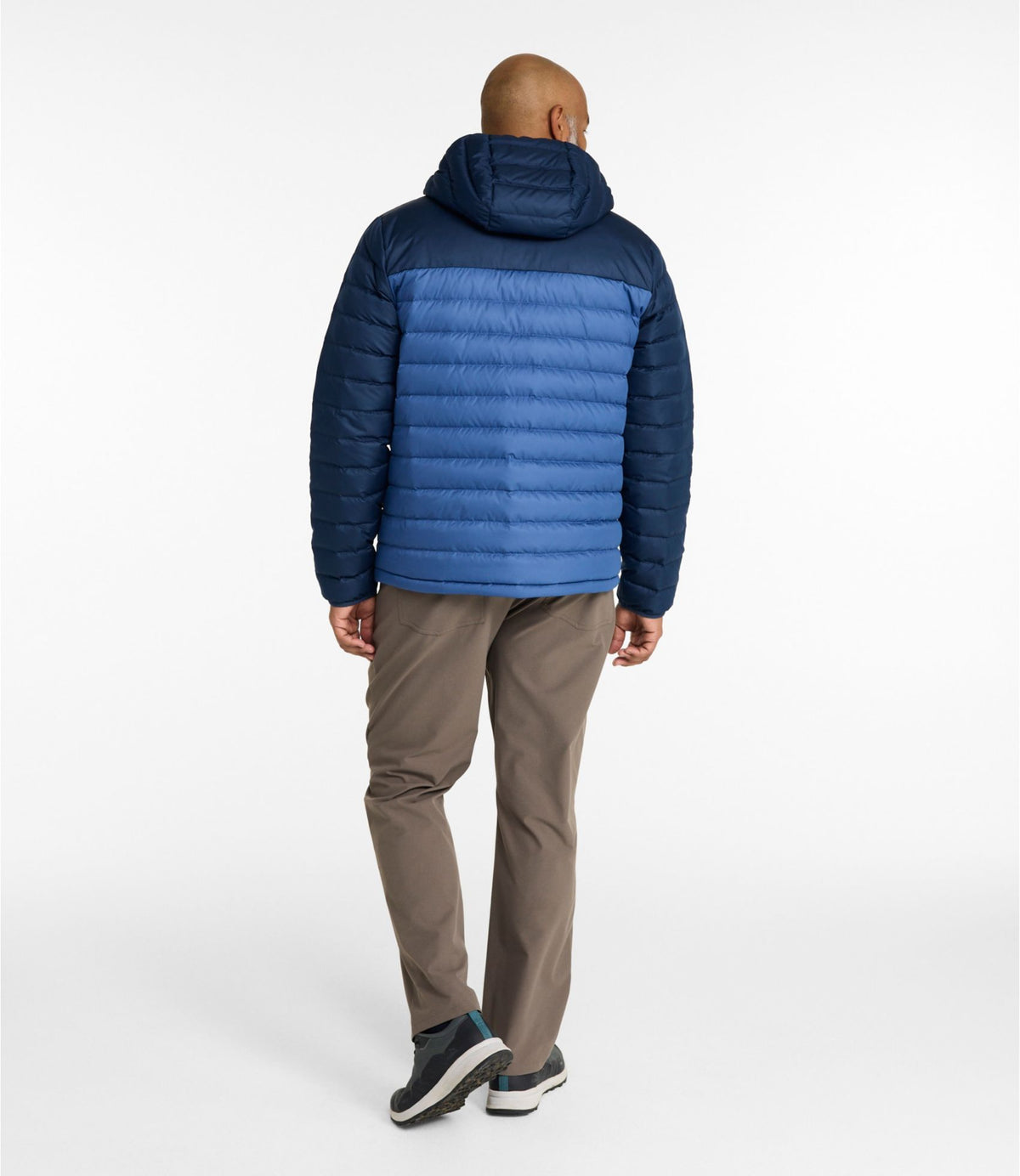 Men's Access Down Hooded Puffer, Colorblock