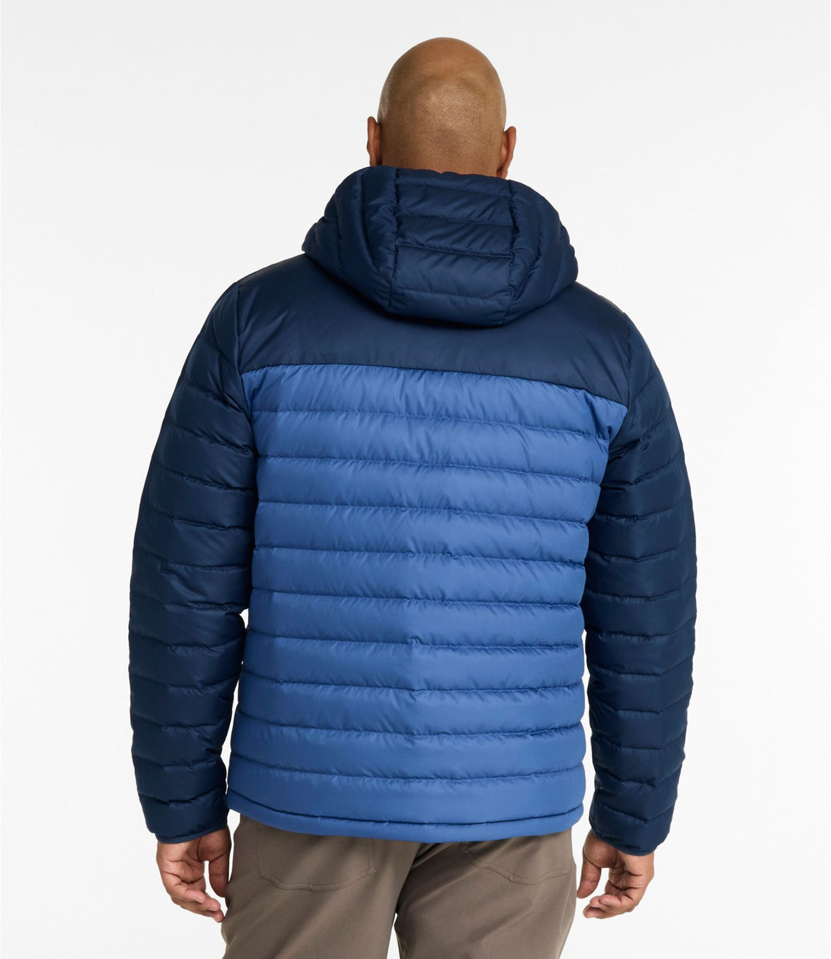 Men's Access Down Hooded Puffer, Colorblock