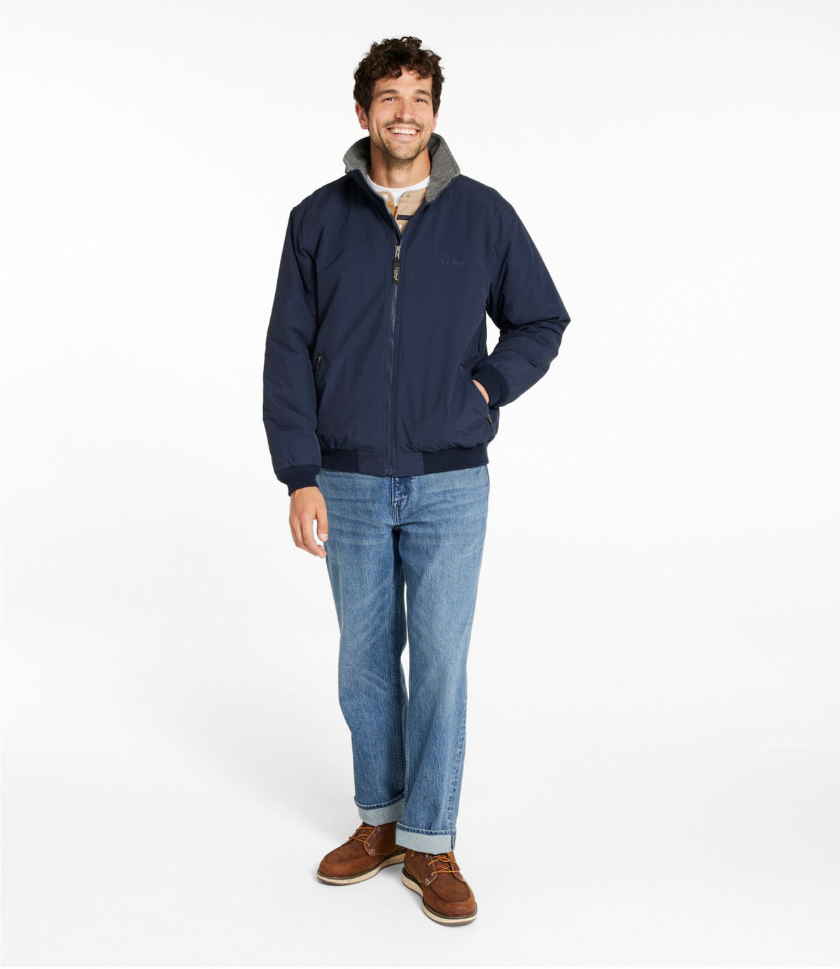 Men's Warm-Up Jacket, Fleece Lined