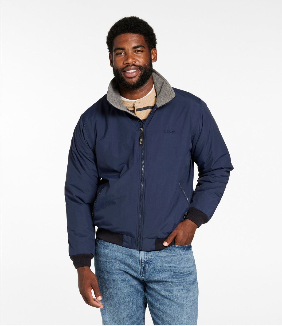 Men's Warm-Up Jacket, Fleece Lined