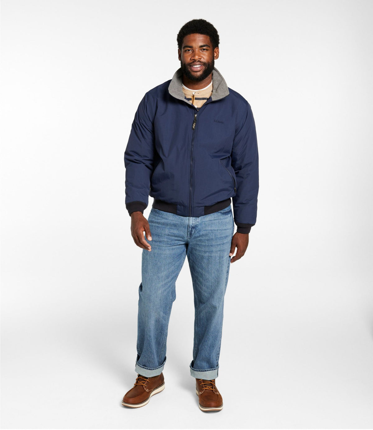 Men's Warm-Up Jacket, Fleece Lined