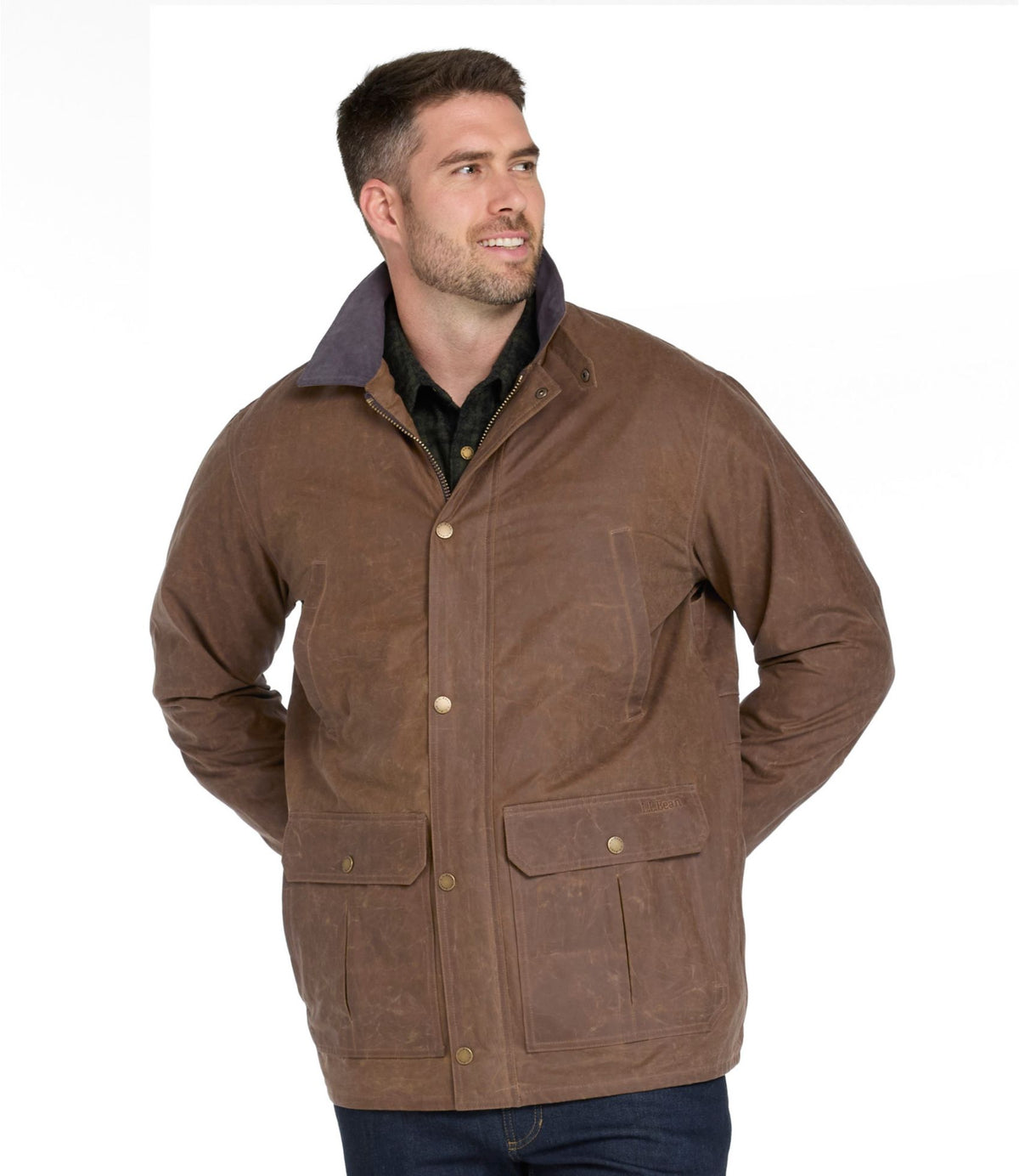 Men's Double L Waxed-Cotton Upland Coat