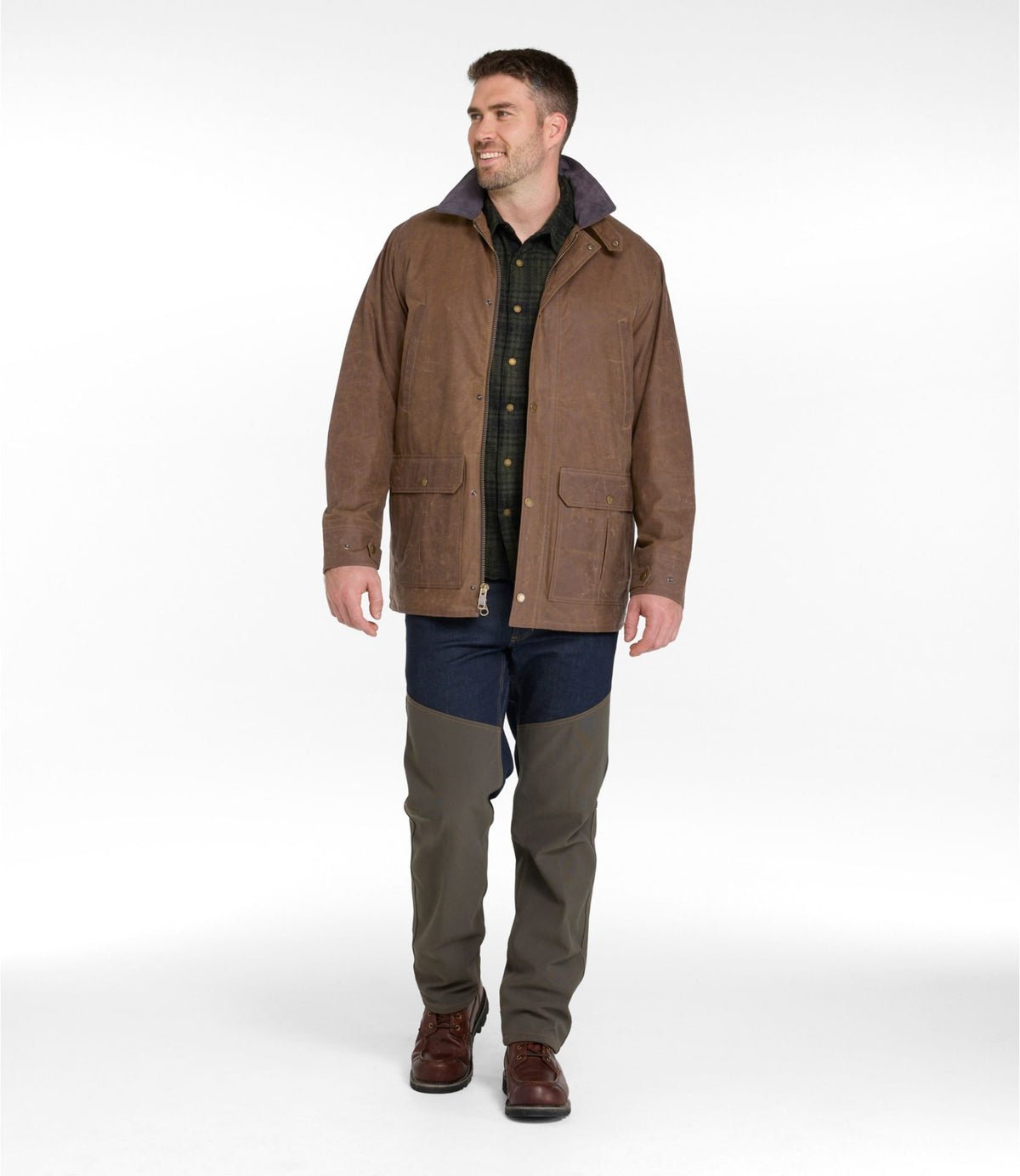 Men's Double L Waxed-Cotton Upland Coat