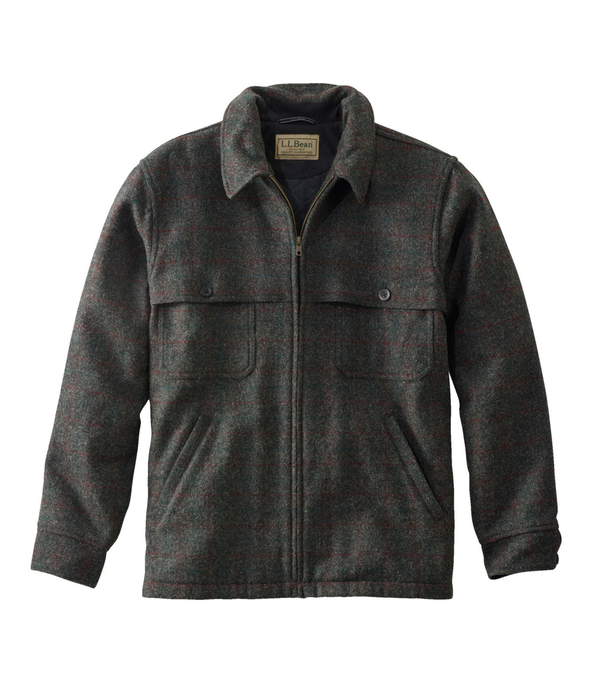 Men's Maine Guide Zip-Front Jac-Shirt with PrimaLoft, Plaid