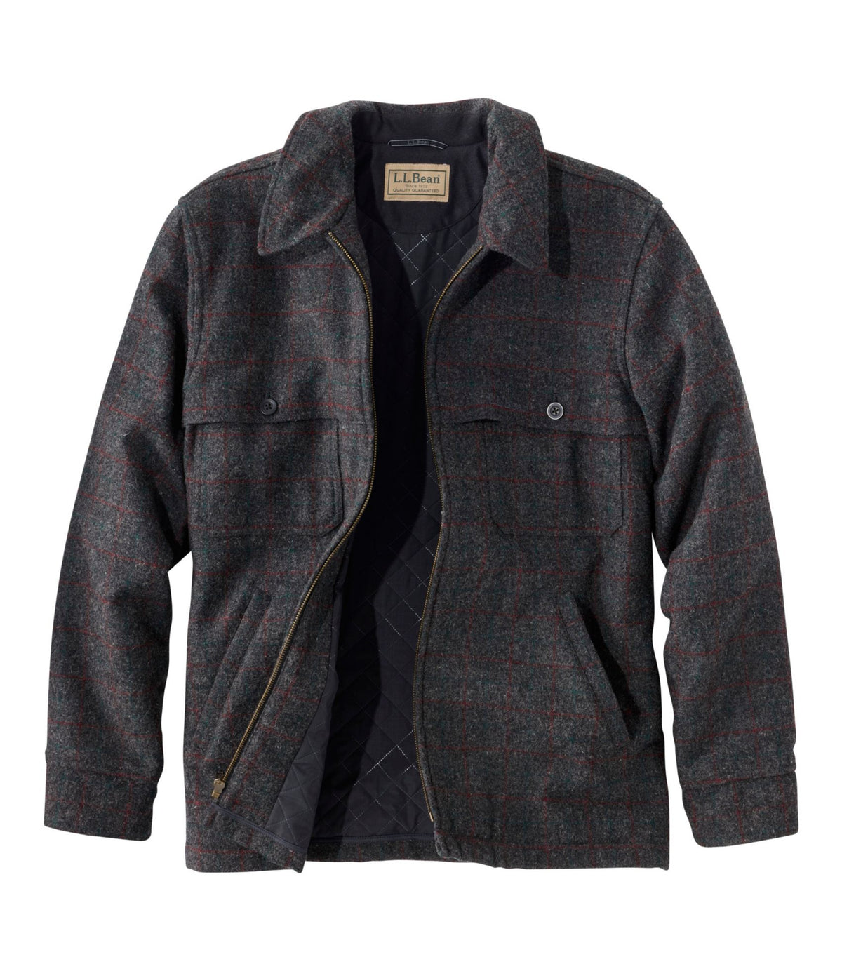Men's Maine Guide Zip-Front Jac-Shirt with PrimaLoft, Plaid