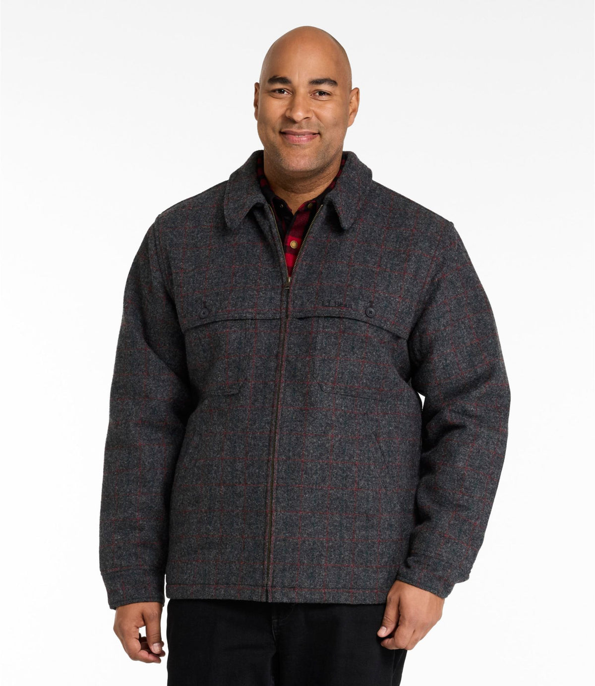 Men's Maine Guide Zip-Front Jac-Shirt with PrimaLoft, Plaid