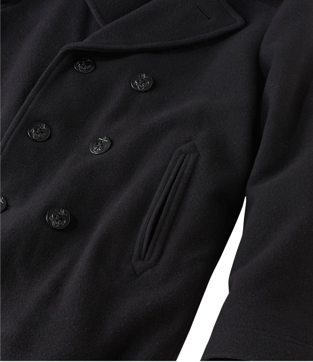 Authentic wool pea coat