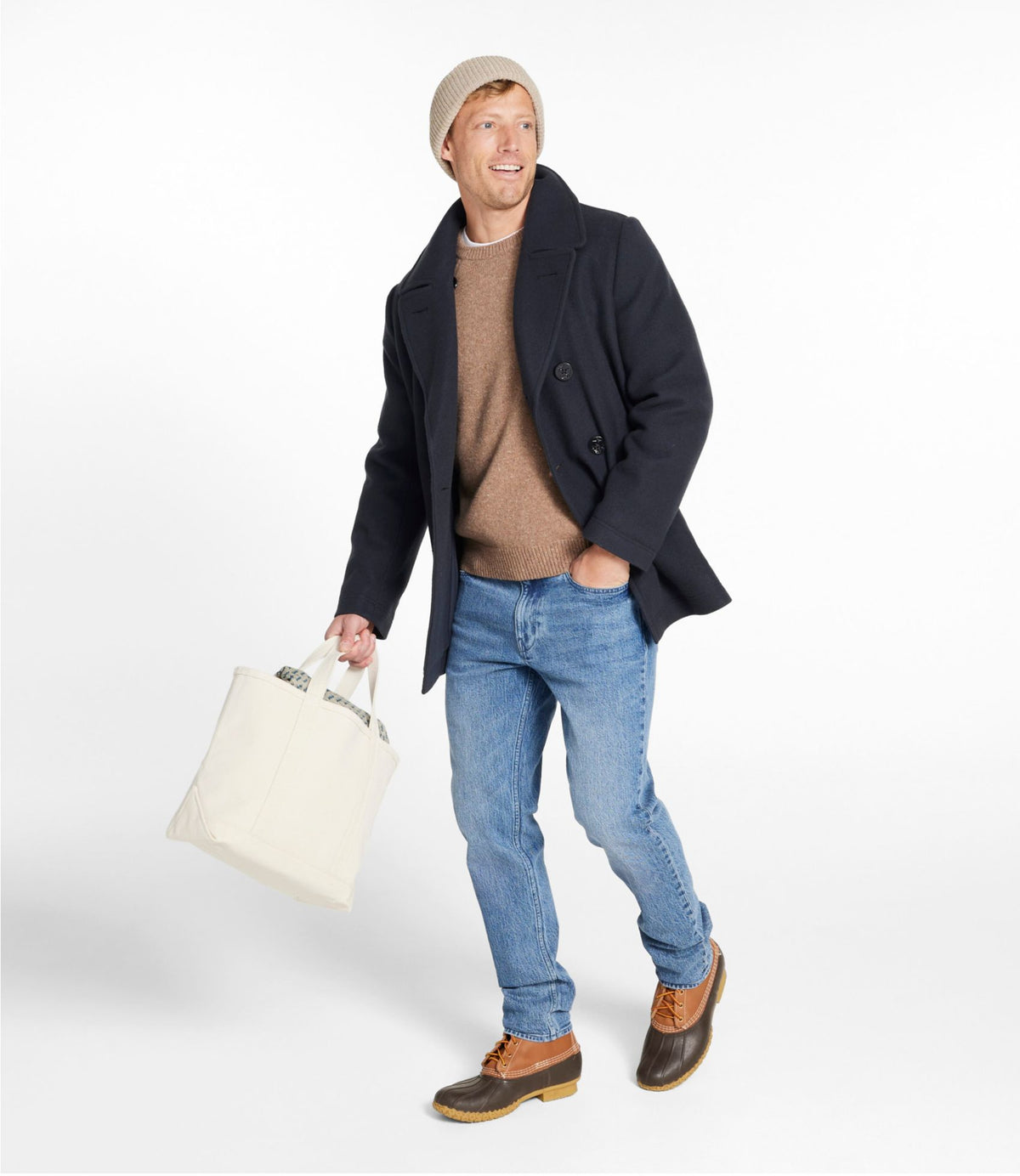 Authentic wool pea coat