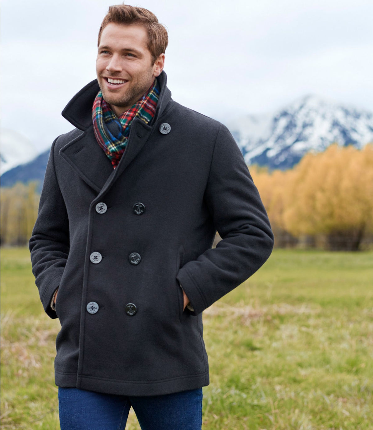 Authentic wool pea coat