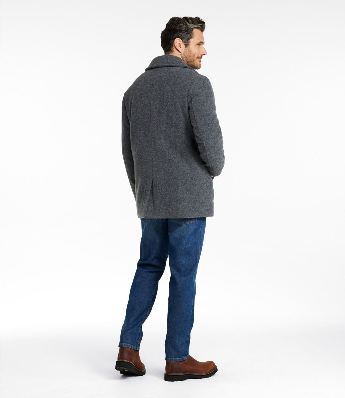 Authentic wool pea coat