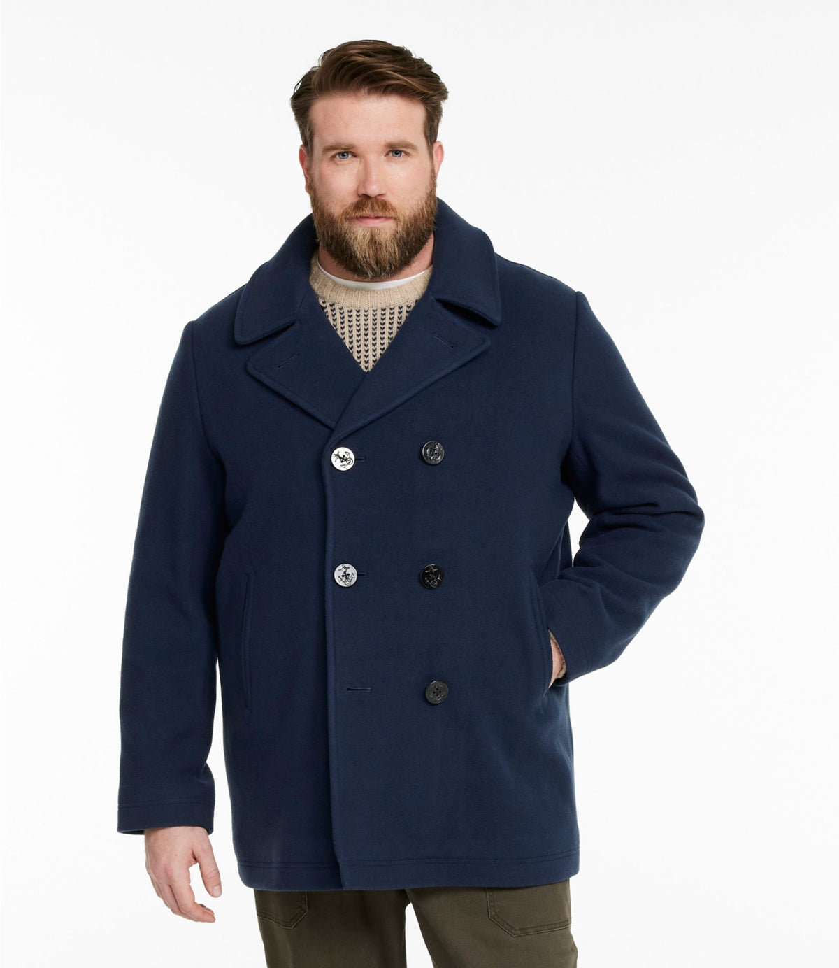Authentic wool pea coat