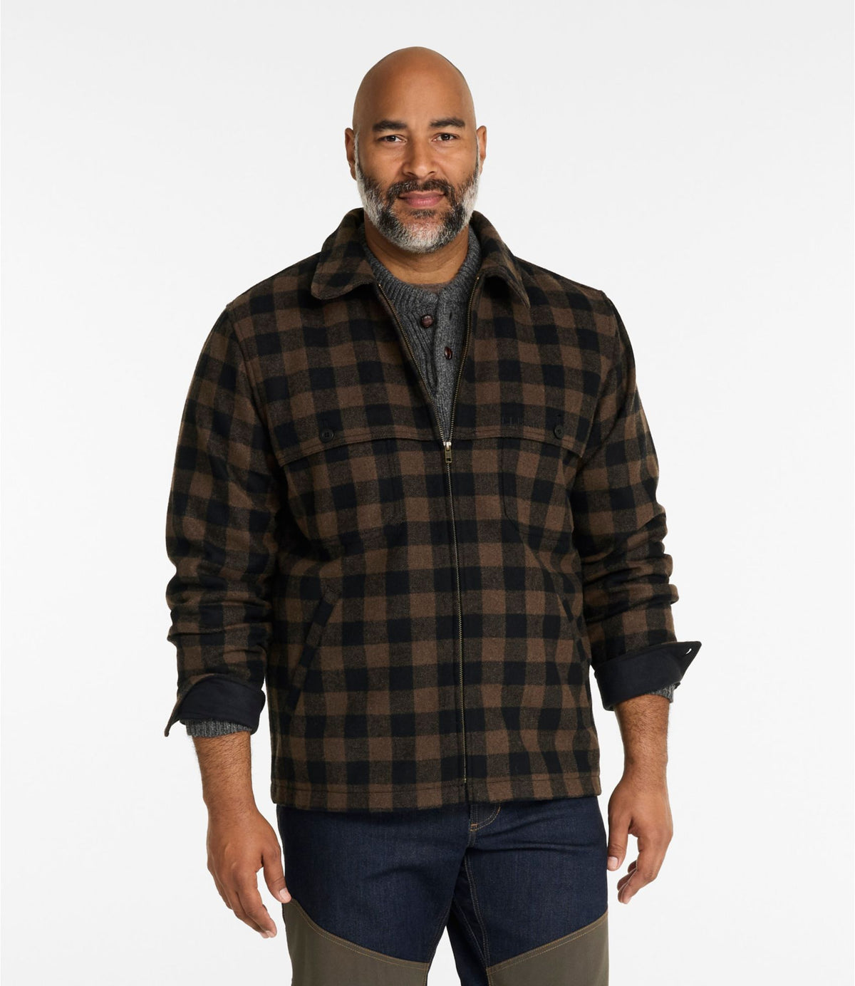 Men's Maine Guide Zip-Front Jac-Shirt, Plaid