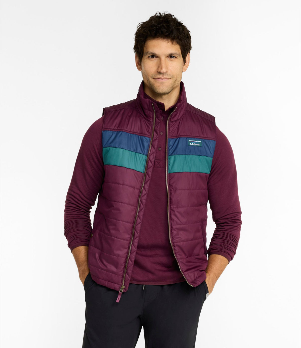 Men's Mountain Classic Puffer Vest, Colorblock