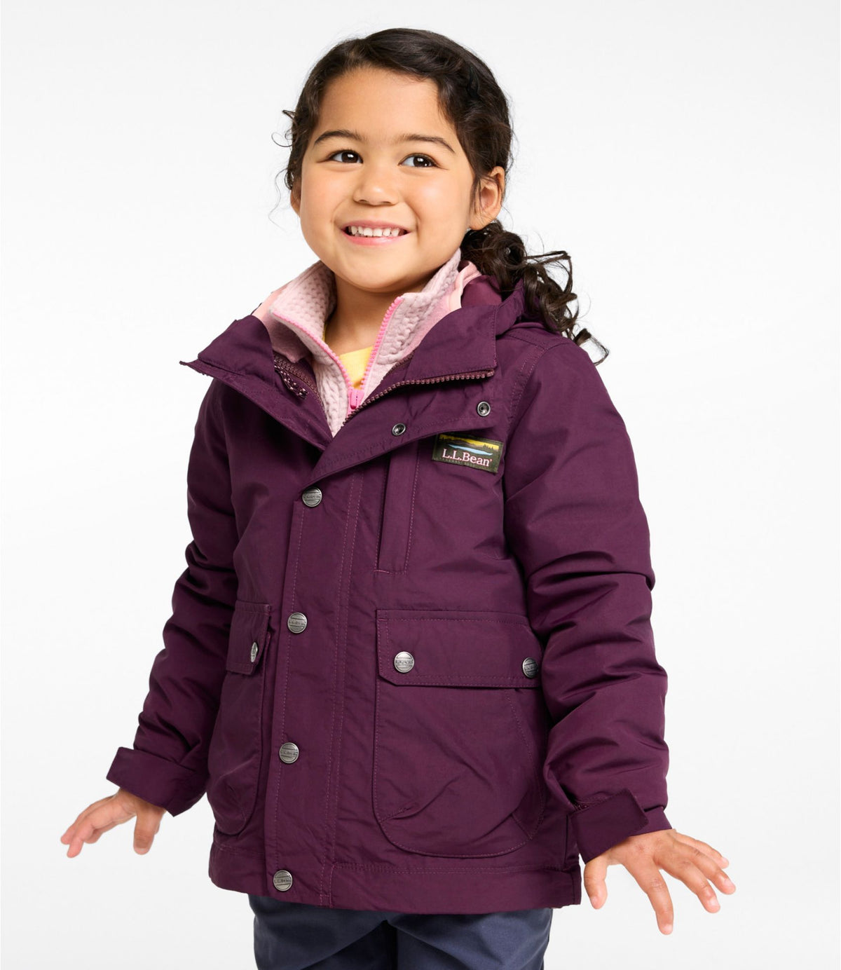 Kids' L.L.Bean Mountain Classic 3-in-1 Fleece Jacket