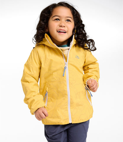 Kids' Wind and Rain Jacket, Lined & Reflective Zipper