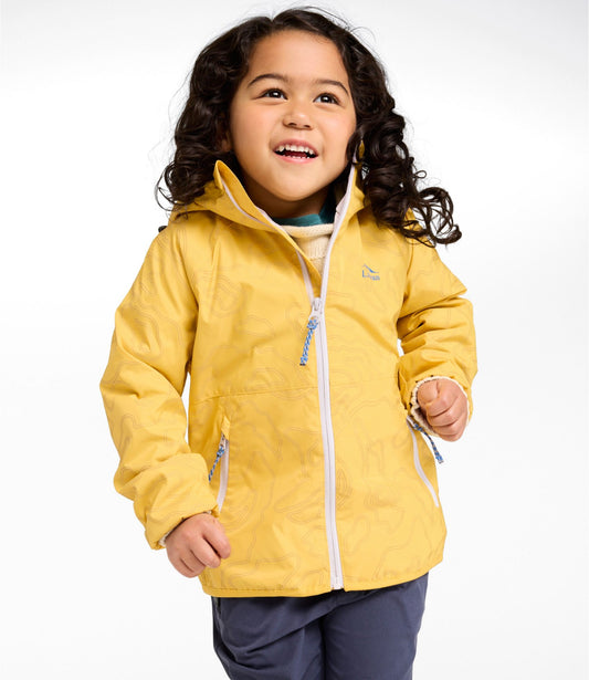 Kids' Wind and Rain Jacket, Lined & Reflective Zipper