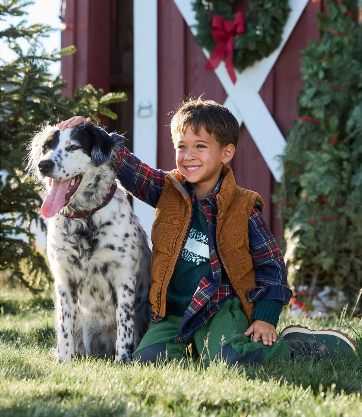 Kids' Bean's Down Corduroy Vest