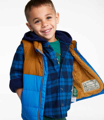 Toddlers' Bean's Down Vest, Colorblock