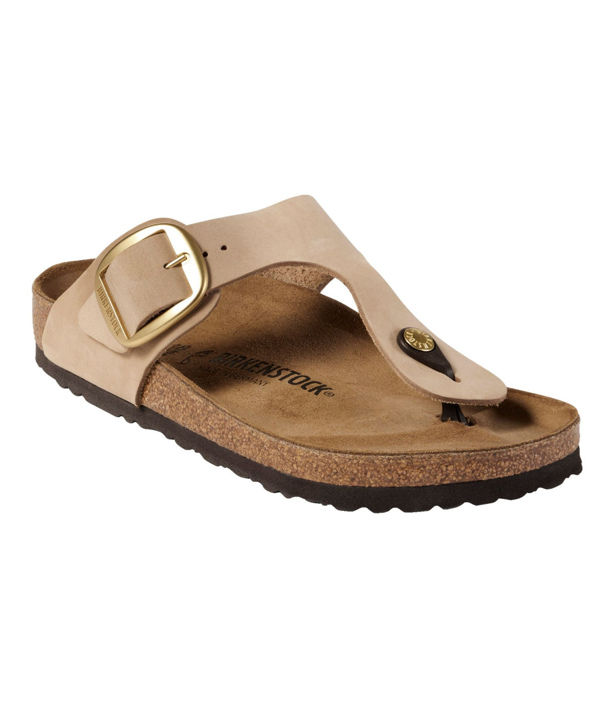 Women's Birkenstock Big Buckle Gizeh Sandals, Nubuck