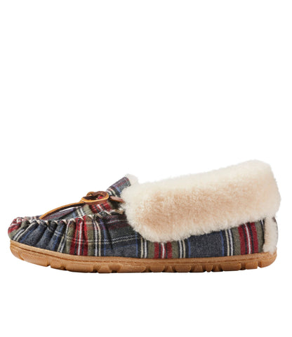 Women's Wicked Good Moccasins, Plaid