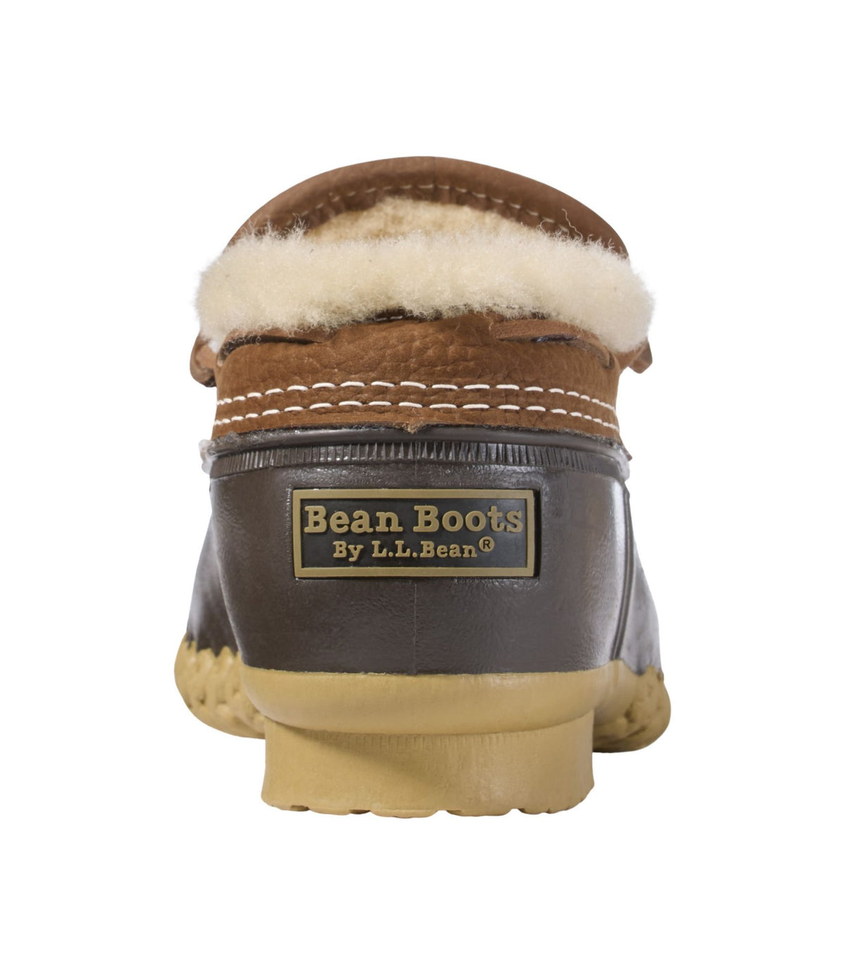 Men's Bean Boots, Shearling-Lined Rubber Mocs