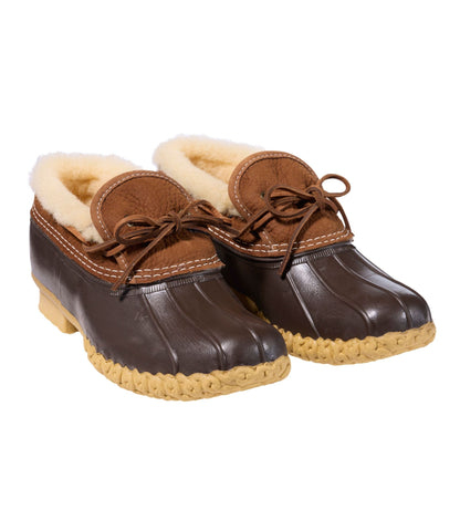 Men's Bean Boots, Shearling-Lined Rubber Mocs