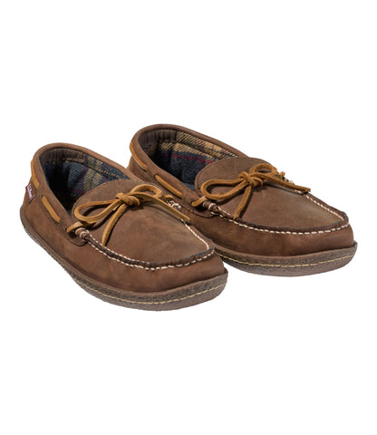 Men's Handsewn Slippers, Flannel-Lined