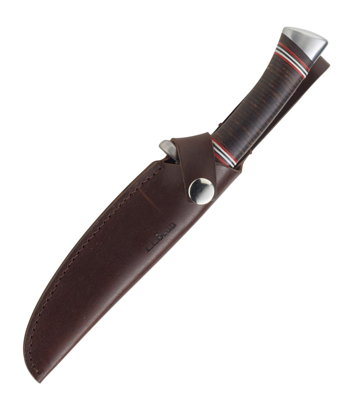 L.L.Bean Stacked Leather Hunting Knife