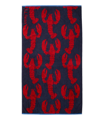 Seaside Beach Towel, Lobsters