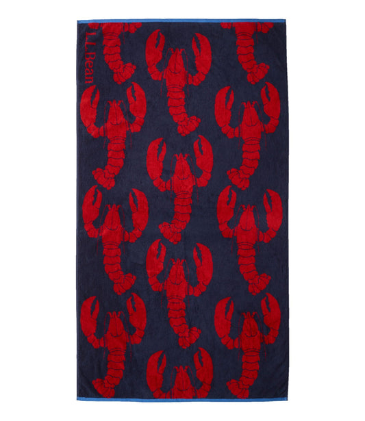Seaside Beach Towel, Lobsters