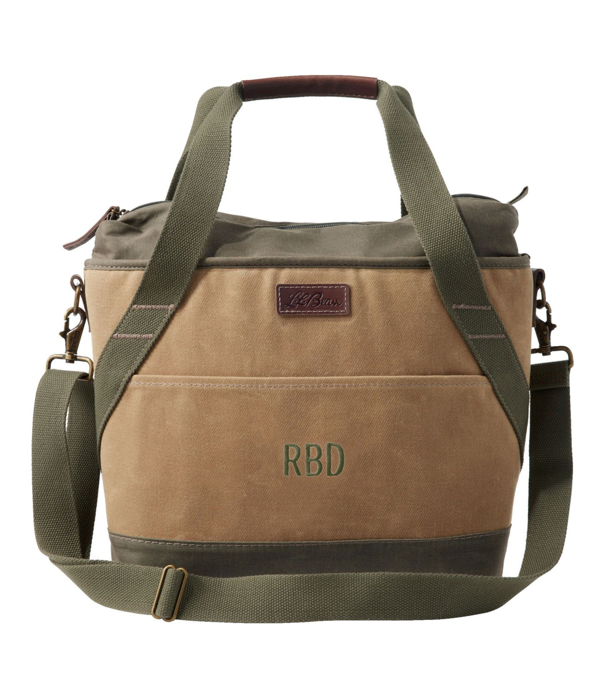 Insulated Waxed-Canvas Tote, Medium
