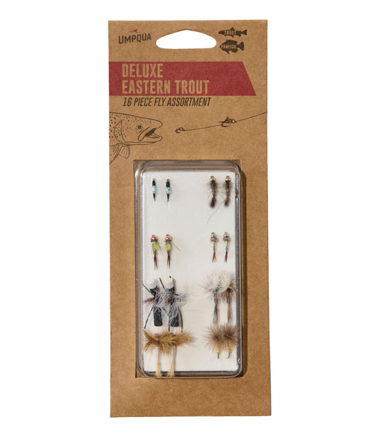 Umpqua Deluxe Eastern Trout Fly Assortment, 16 flies