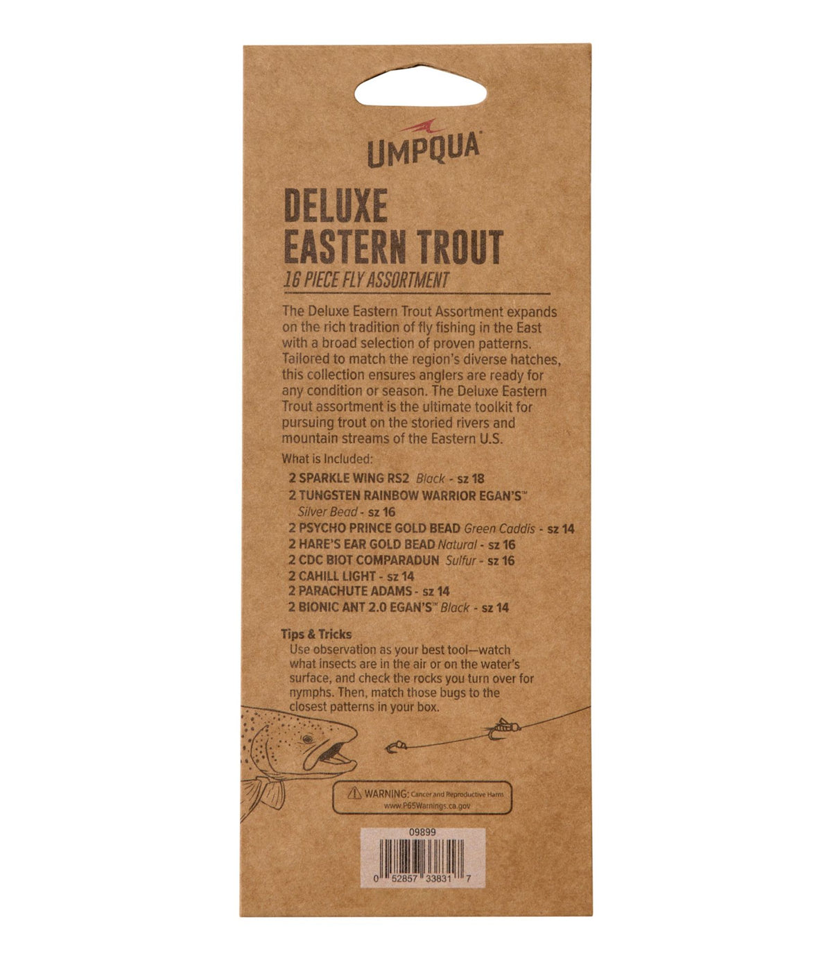 Umpqua Deluxe Eastern Trout Fly Assortment, 16 flies
