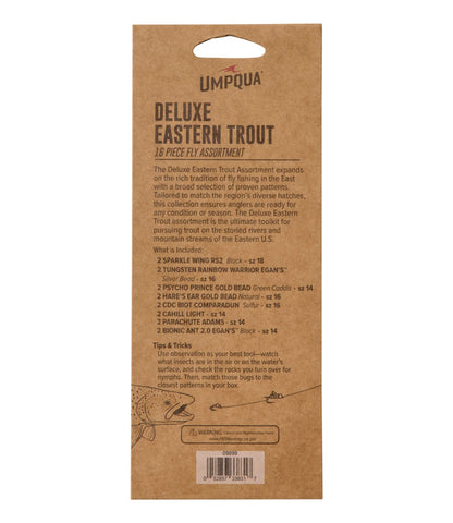 Umpqua Deluxe Eastern Trout Fly Assortment, 16 flies