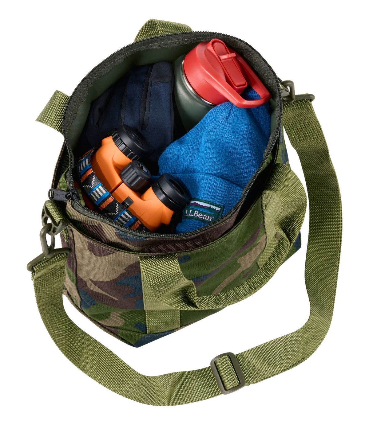 Zip Hunter's Tote Bag With Strap, Camo