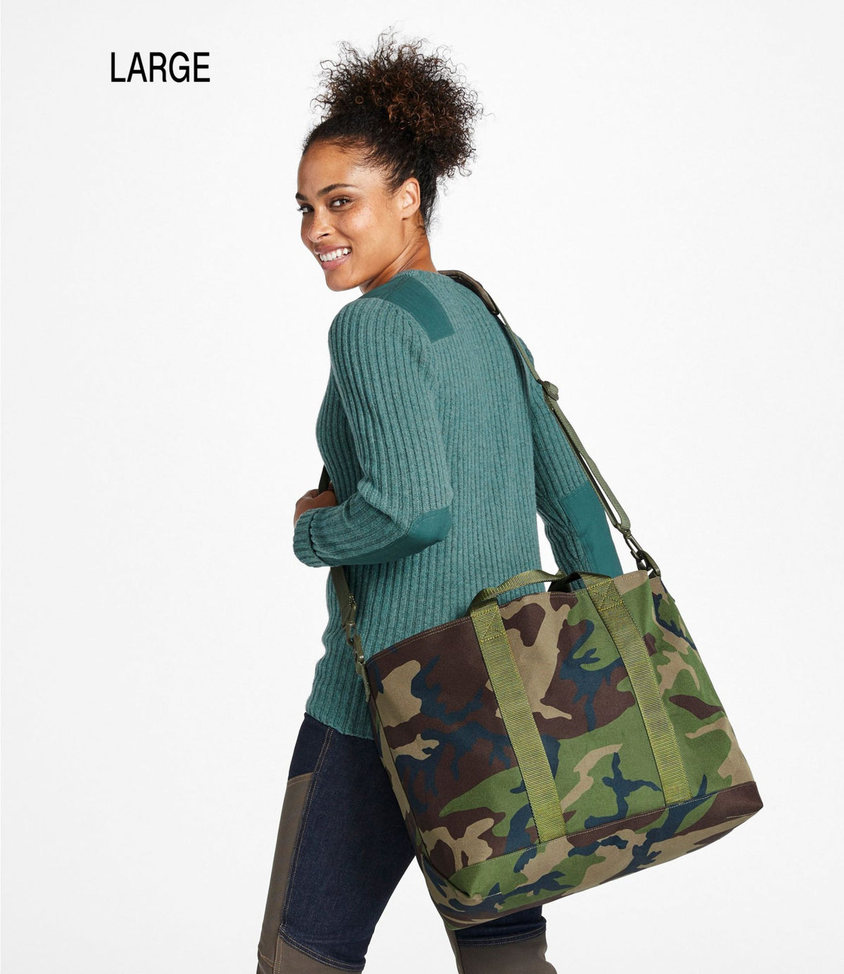 Zip Hunter's Tote Bag With Strap, Camo