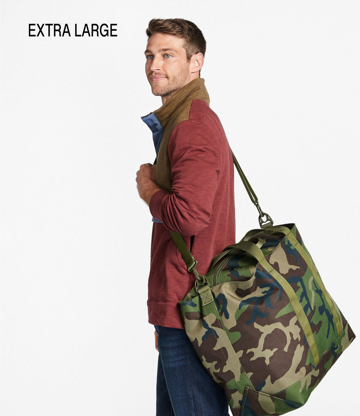 Zip Hunter's Tote Bag With Strap, Camo
