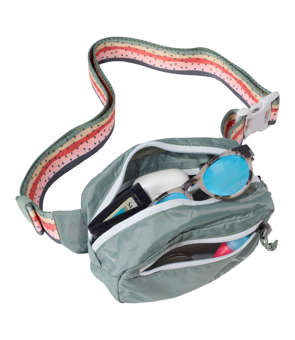 L.L.Bean Stowaway Waist Pack, Print Strap